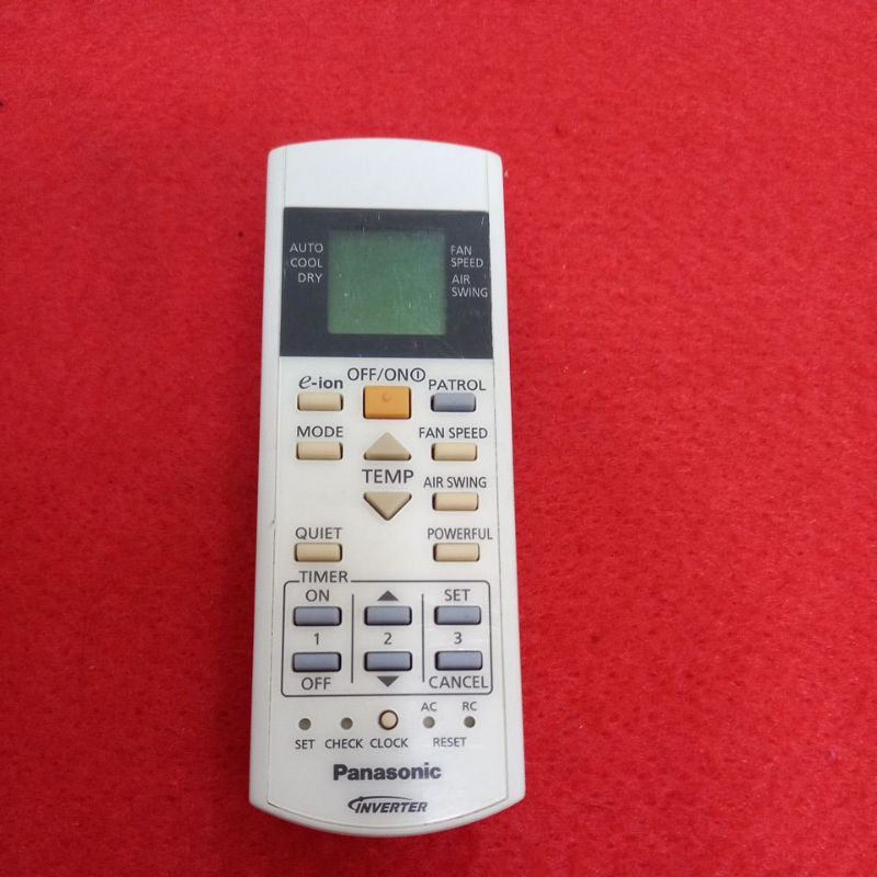 Remote AC PANASONIC Inverter e-ion Original Asli .