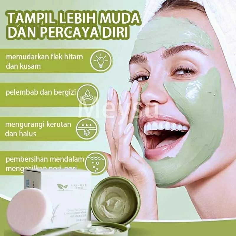 MAIGOOLE MASKER WAJAH clay mask green tea