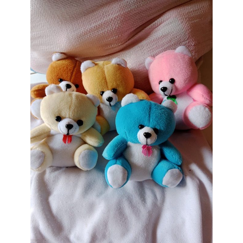 Boneka Teddy Bear Mini Premium Ukuran 15cm - Boneka Beruang Mini untuk Buket Bunga & Kado
