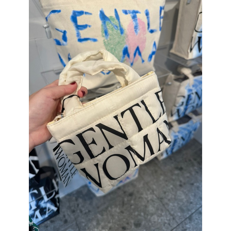 Gentle Woman Bag Criminal Puffer Micro Tote Bag White