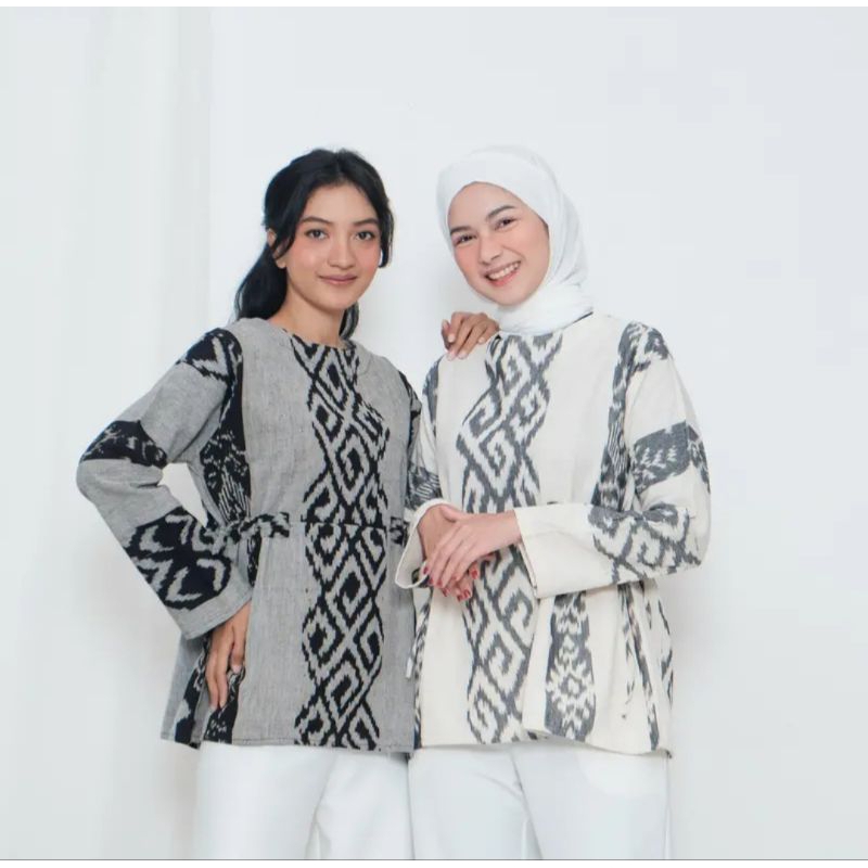 Kaftan Pendek, Kaftan Tenun Wanita, Kaftan Gamis Wanita, Kaftan Tenun Tradisional, Kaftan Batik