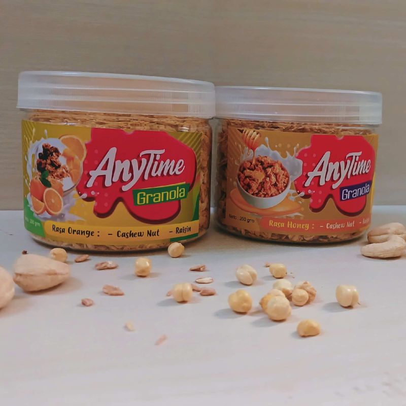 

granola cereal snack tinggi serat,sarapan sehat/ 2 pcs/uktoples400gr