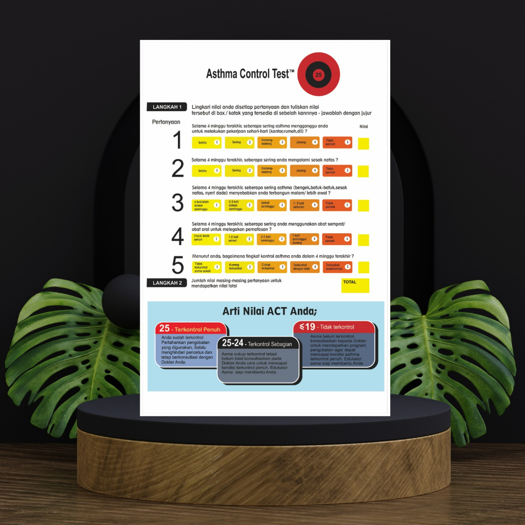 Poster Kesehatan Asma Control Test