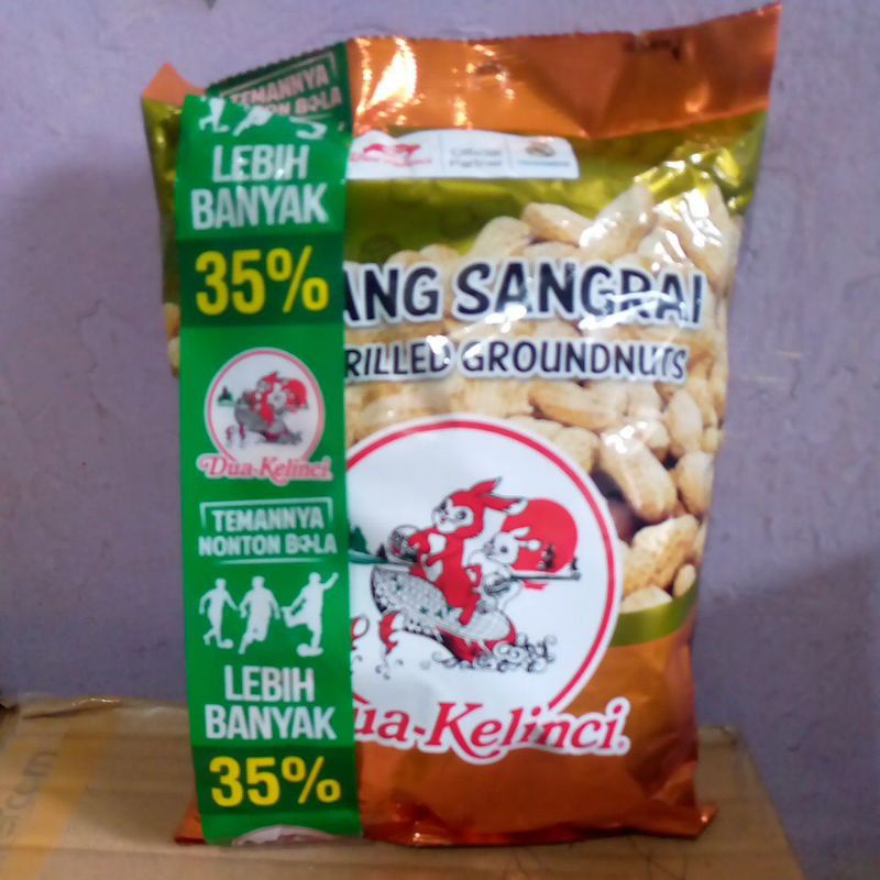 

Dua Kelinci kacang sangrai 180g Bonus 35%