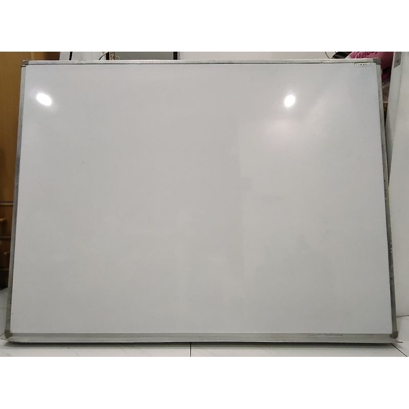 whiteboard sakana MAGNETIC WHITE BOARD ukuran 90x120 gantung seken second preloved
