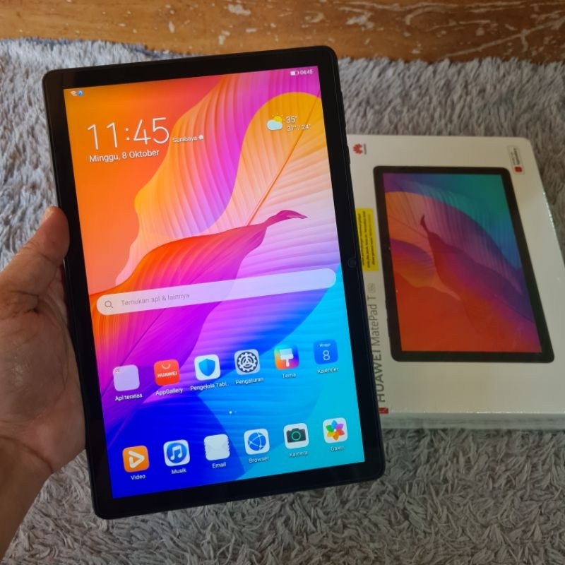 Huawei matepad t10s ram 3gb rom 64gb mulus dan lengkap