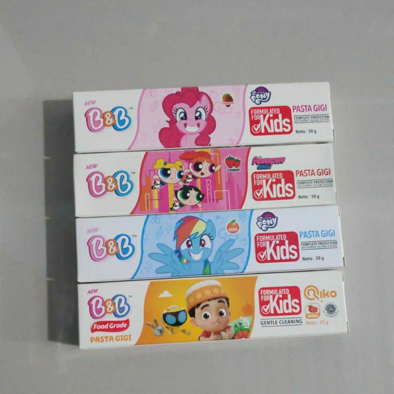 Odol B&B Kids Pasta Gigi anak Rasa Jeruk Little Pony Stroberi Strawberry Barbie 1 PCS Netto 50g