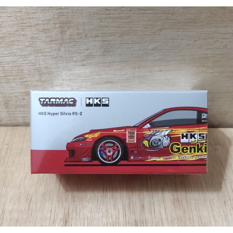 Tarmac Works HKS Hyper Nissan Silvia RS-2 Red