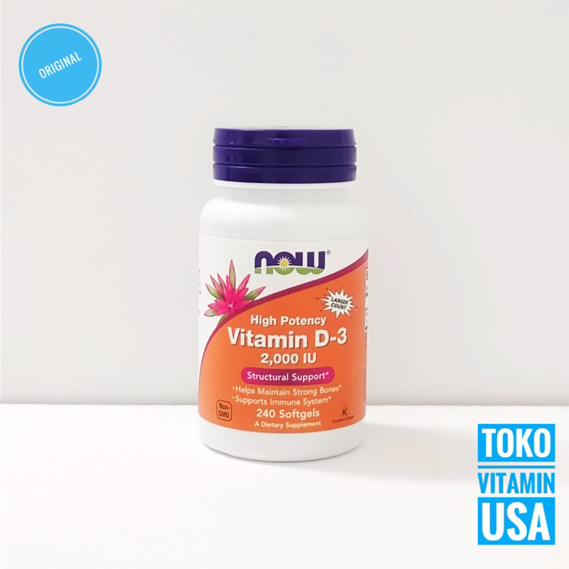 Now Foods Vitamin D3 2000 IU 240 Softgels Now Vitamin D3 2000iu