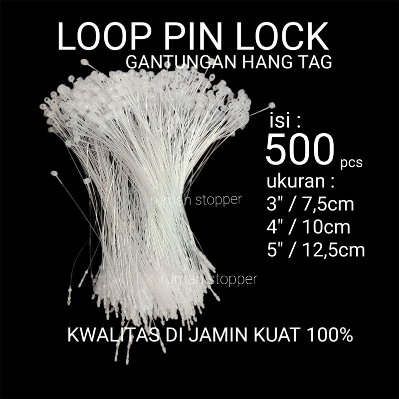 

Loop Pins / Lock Pinks / Tali hangtag / Tali Label isi 500 pcs