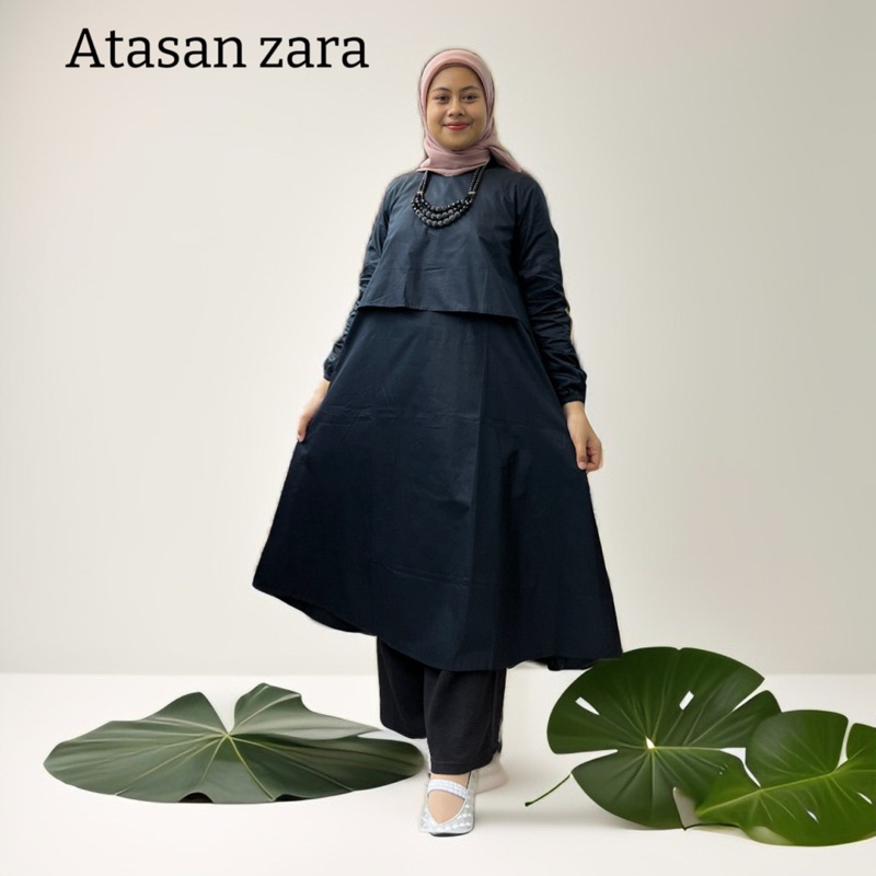 ATASAN TUNIK/ATASAN ZARA/ATASAN HITAM