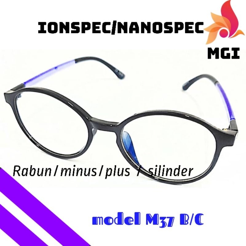 kacamata MGI Medis ionspec nanospec MGI model M37b/c Medis ungu