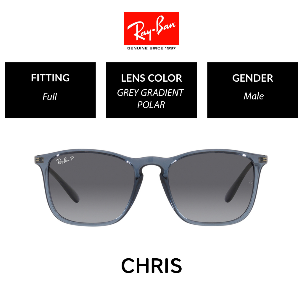 RAY-BAN Chris | RB4187F 6592T3 | Full Fitting | Sunglasses | 54mm