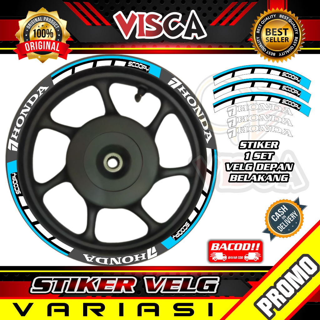 Stiker Velg List Velg Motor Stiker Velg Sticker Velg Scoopy Donnar Ring 12 Scoopy Donnat