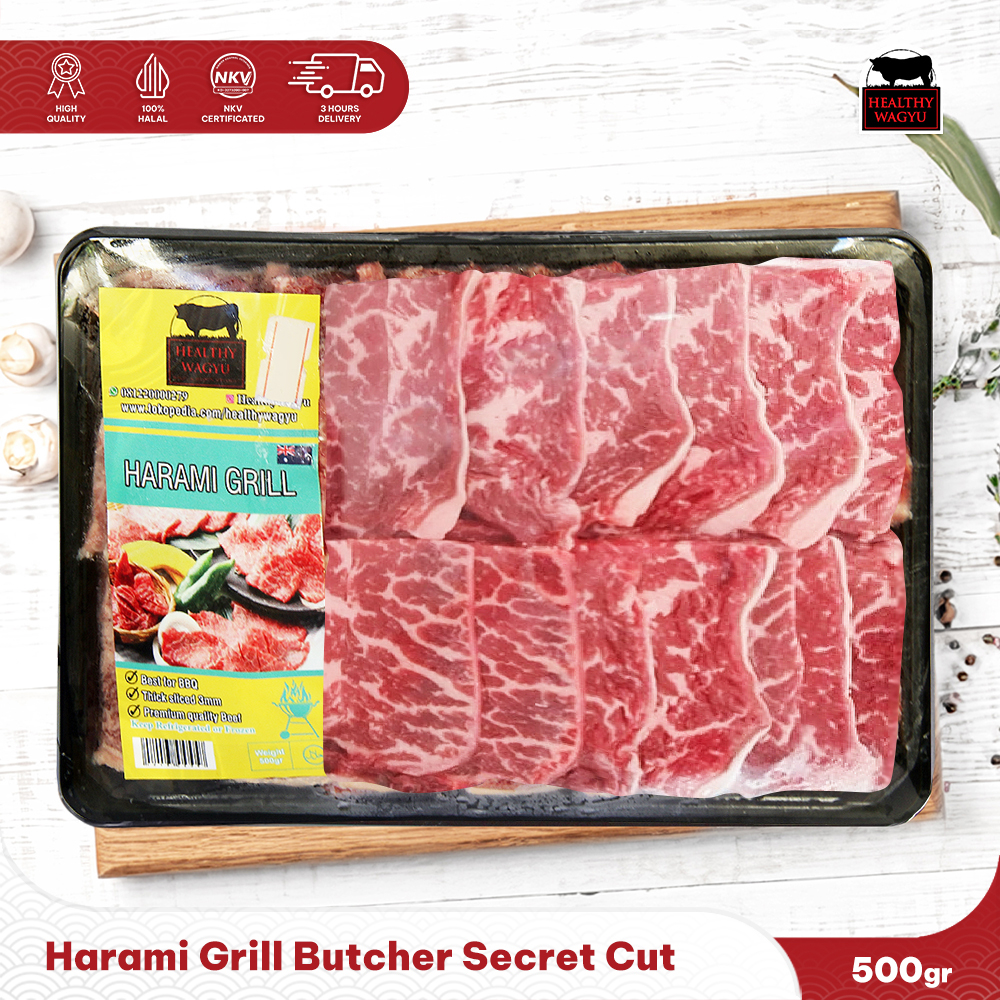

Harami Grill - The Butcher Secret Beef Slice 500gr Healthy wagyu