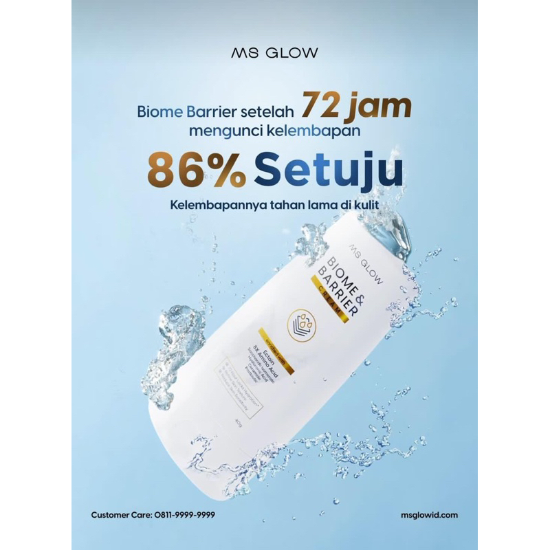 MS GLOW BIOME &amp; BARRIER CREAM ENRICHED WITH ECTOIN 8X AMINO ACID