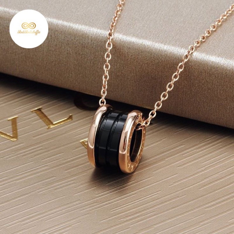 BLINKBLINKSTUFFIE - B ZERO ONYX NECKLACE22k