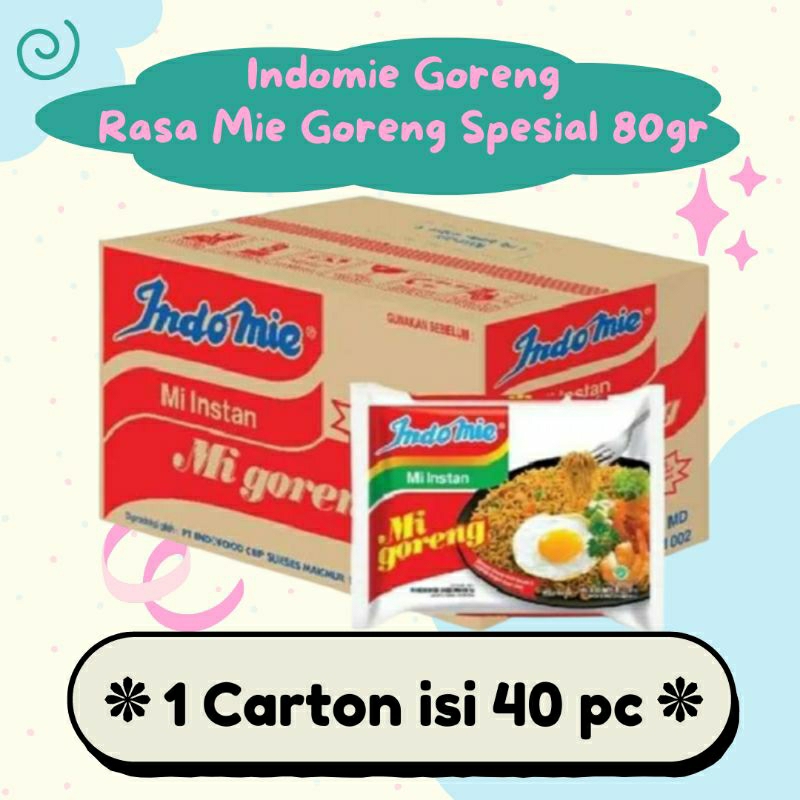 

Indomie Goreng Spesial 80gr (40pc)