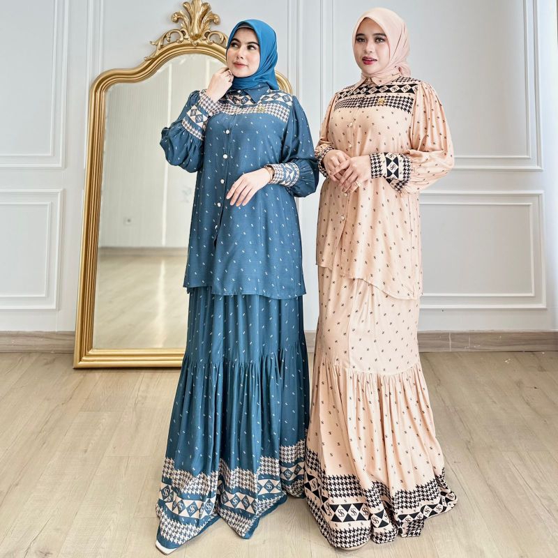Set Rok Monogram Rayon by. Shella Saukia