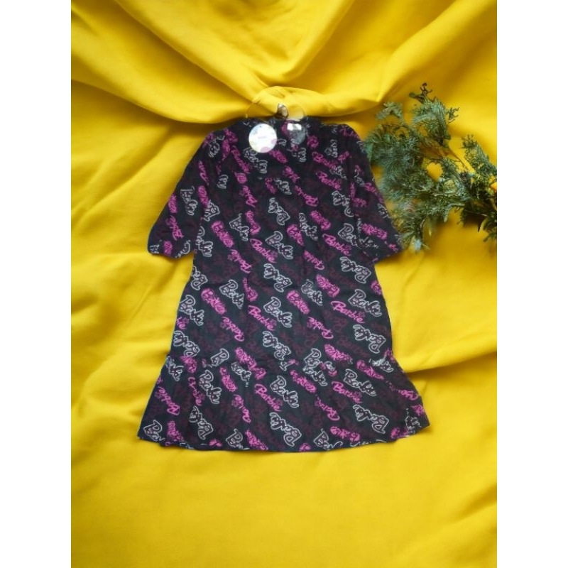 DRESS GAMIS ANAK BARBIE