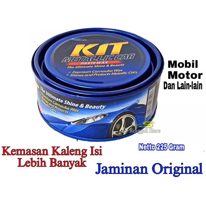 Original 100% kit Kaleng Metalik 225gr- Kit polish mobil dan motor