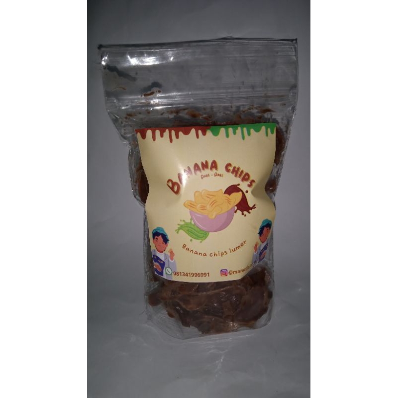

banana chips coklat lumer