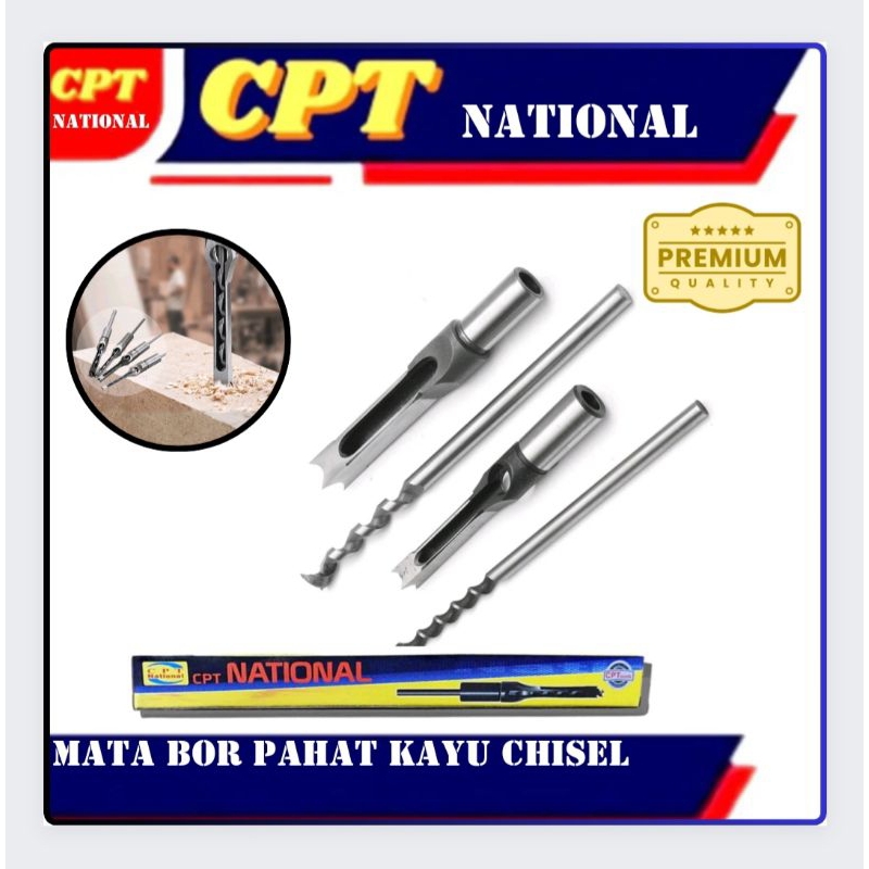 Mata Bor Pahat Kayu Bobok Chisel CPT NATIONAL ORIGINAL