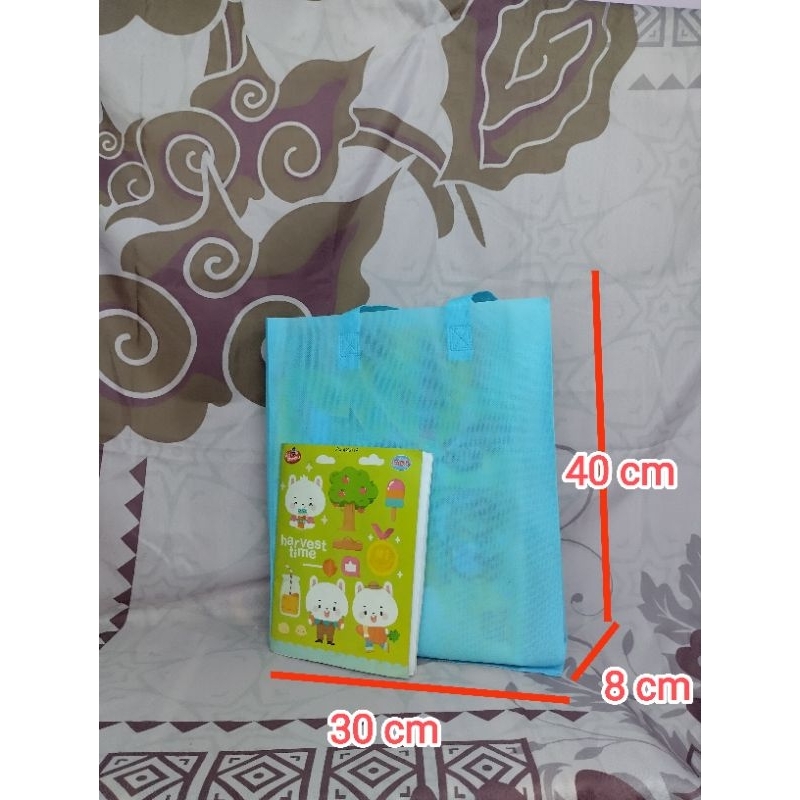 

(grosir)Goodie Bag Tali lipat samping 30x40x8 cm Tas spunbond - goodiebag oval - tas kain - tas oval - tas souvenir - tas ulang tahun,tas promosi