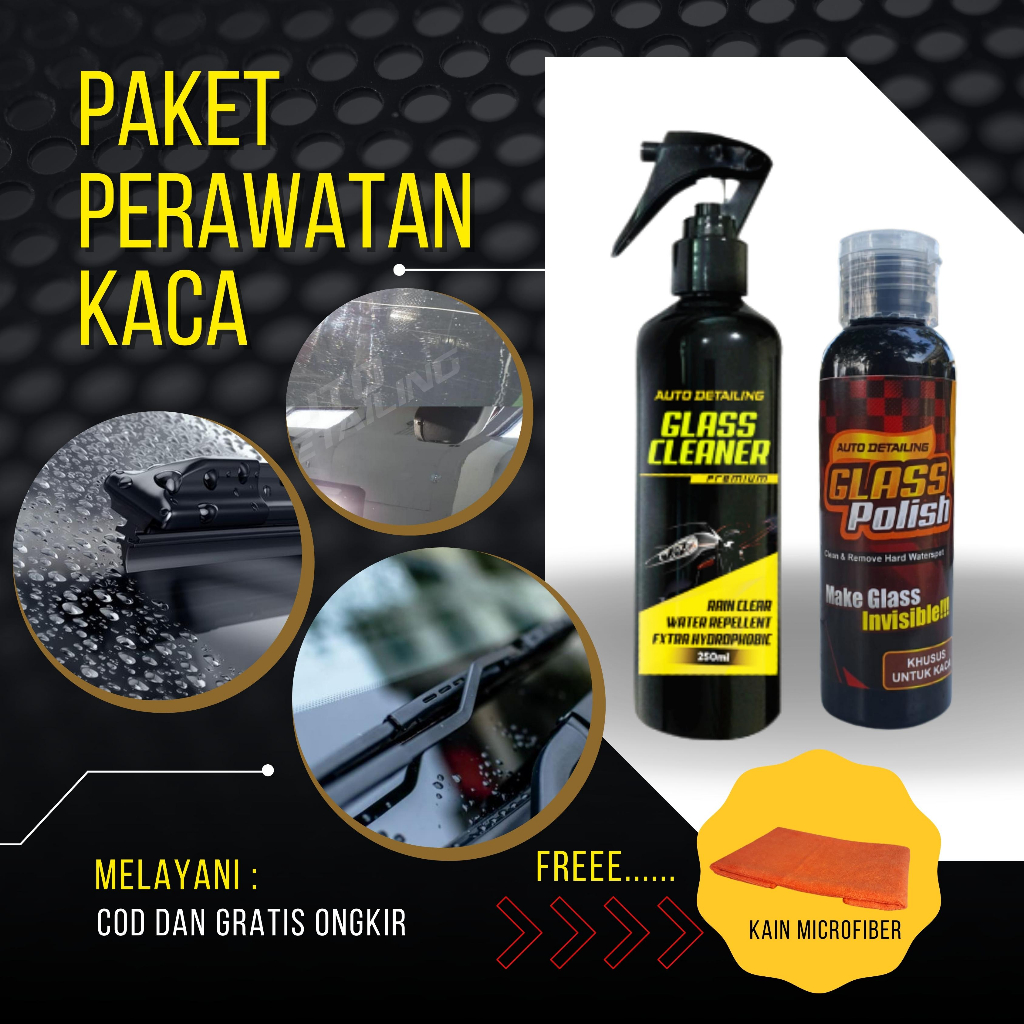 Paket Pembersih Jamur Kaca Mobil dan Anti Jamur Kaca Mobil.