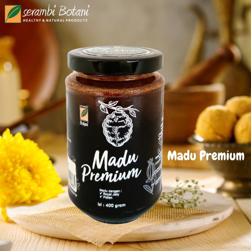 

Madu Premium Royal Jelly Bee Pollen 400gr Standar Internasional