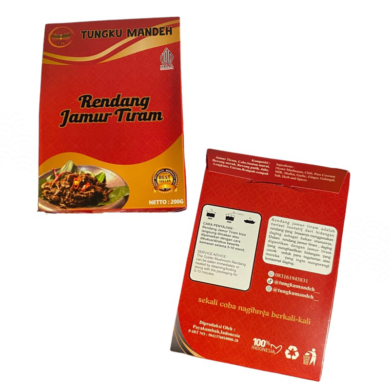 

Rendang Jamur tiram khas payakumbuh