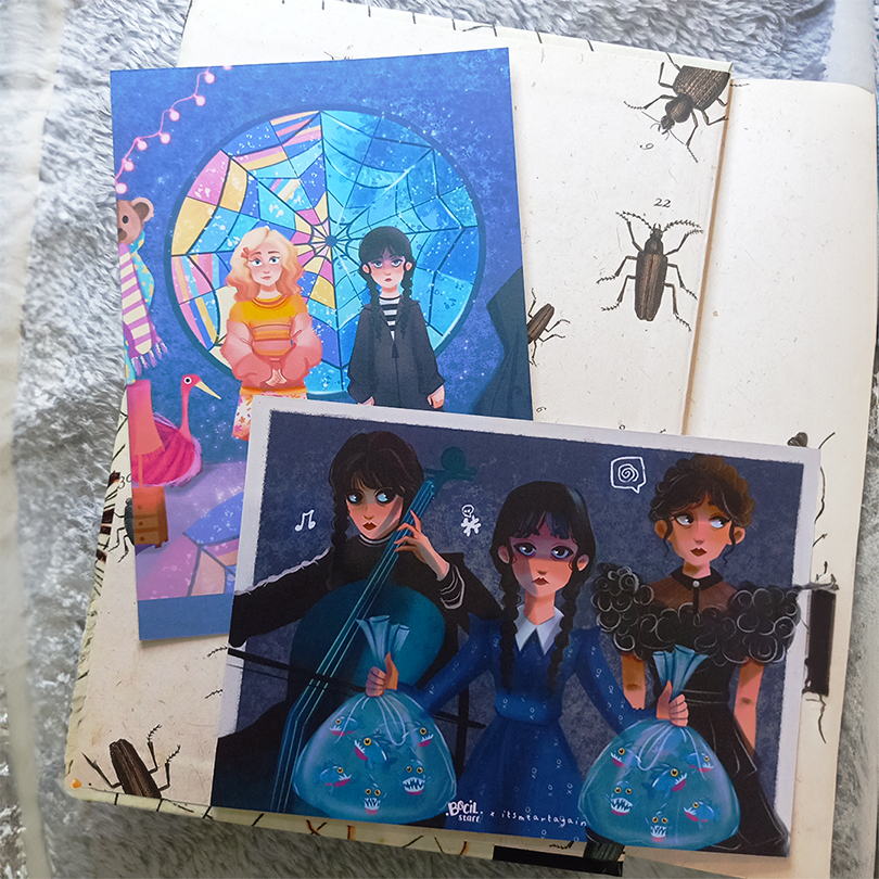 

[bocil.staff] Wednesday Addams Netflix Series Art Prints | kartu ucapan | gift card | kartu gambar | kartu ucapan hadiah | thankyou card | merch netflix