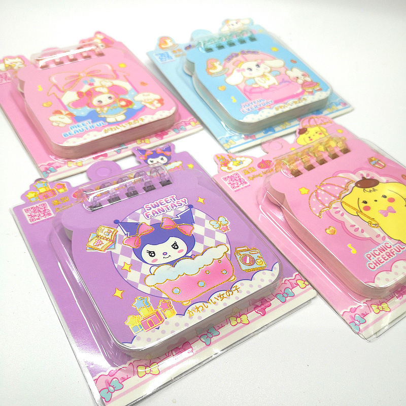 

Noted Spriral Sanrio / Cute Memo Pad Notebook Jar (Cinnamoroll, Kuromi, Melody, Pompompurin)