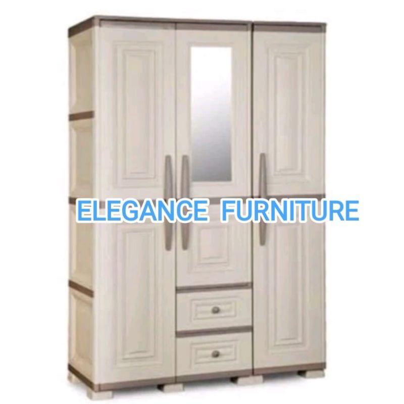 Lemari Pakaian 3 Pintu Plastik OLYMPLAST PEKANBARU saja