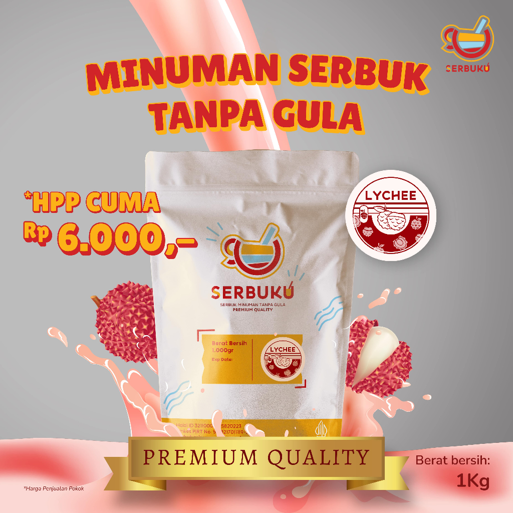 

Serbuku | Rasa Lychee / Leci | Serbuk Minuman Premium