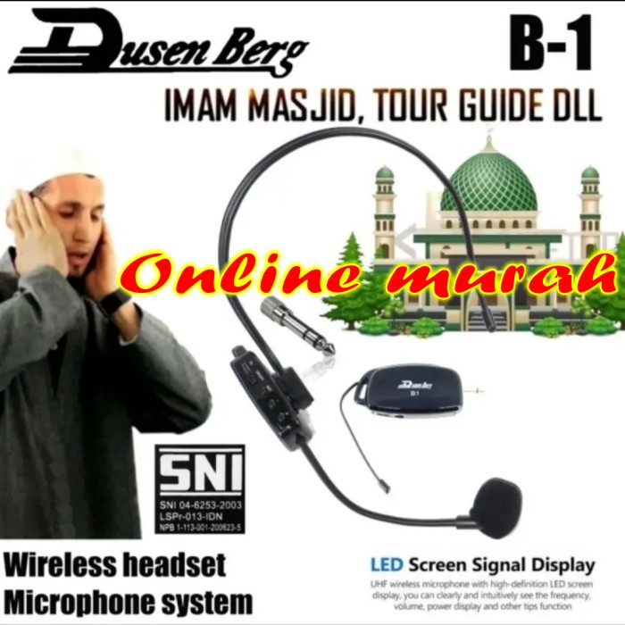 Mic Headset Bando Dusenberg b1 Mic Wireless Bando original Garansi