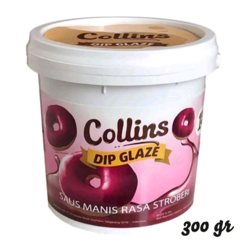 

Collins Dip Glaze Stroberi