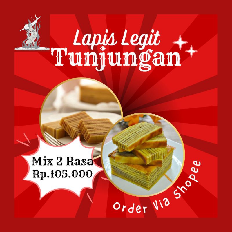 

Lapis Legit Tunjungan Mix 2 Rasa