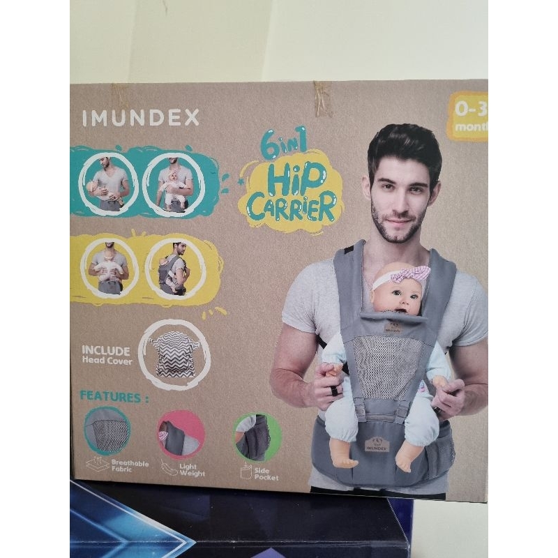 Imundex Hipseat Baby Carrier (ex gift - never been used)