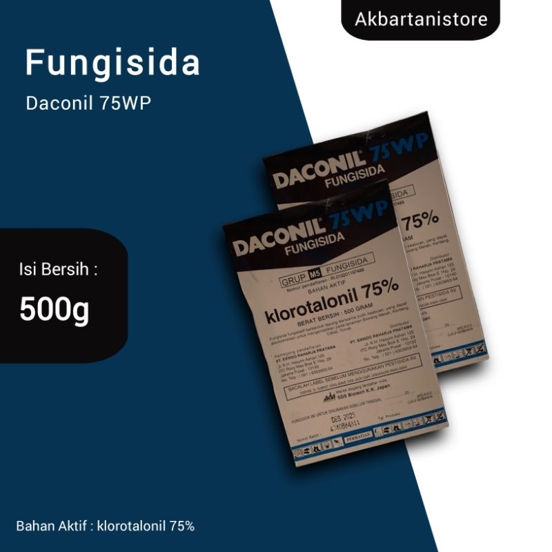 Fungisida Daconil 75wp - 500g mengatasi kerusakan daun pada tanaman timun