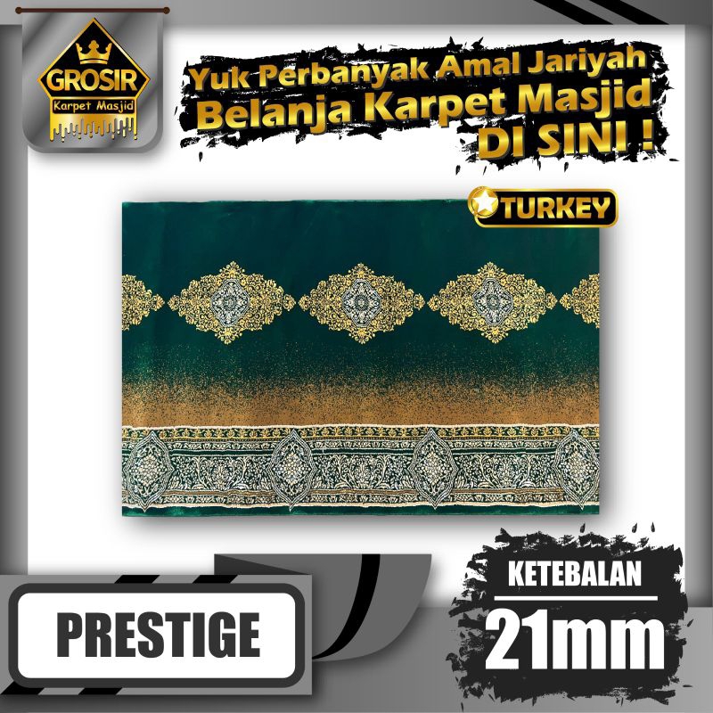 Karpet Masjid Prestige Tebal 21mm Meteran / Karpet Masjid / Karpet Mushola