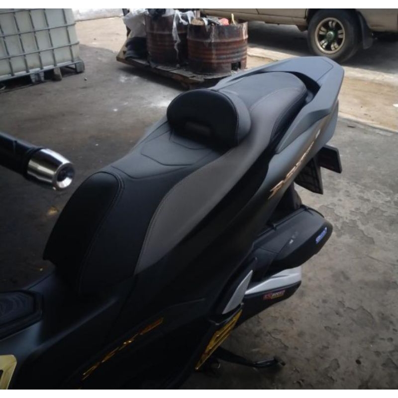Sarung jok PCX hitam abu modifikasi model terbaru