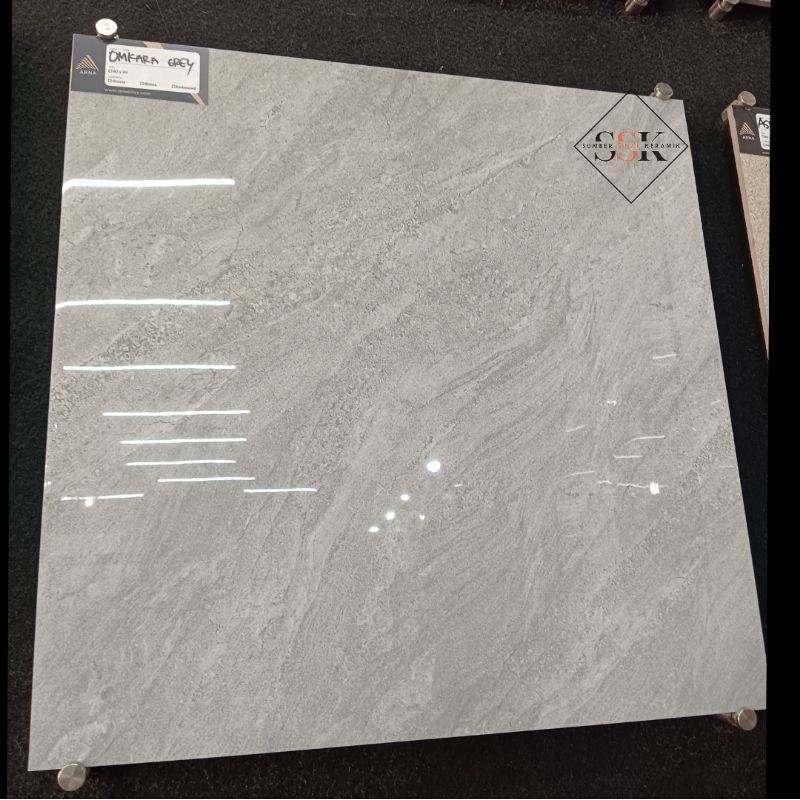 Granit lantai 60x60 Arna Omkara Grey - Glossy