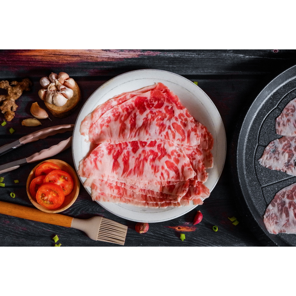 

US CHUCK CREST GRAINFED BEEF SLICE / DAGING SAPI IRIS - 500GR