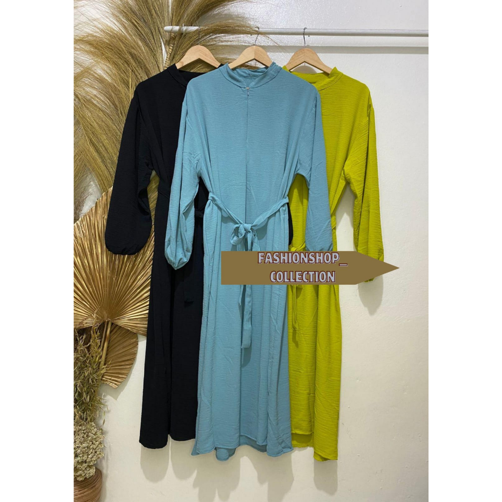 Gamis aisyah crincle premium | Gamis Wanita Terbaru