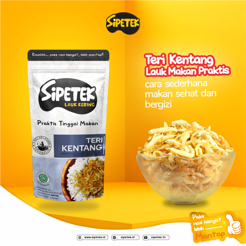 

Sipetek Teri Nasi Crispy HALAL MUI MPASI Lauk Pauk