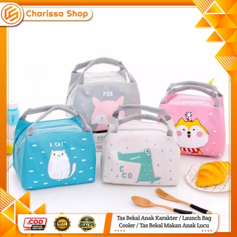 Tas Bekal Anak Karakter / Launch Bag Cooler / Tas Bekal Makan Anak Lucu