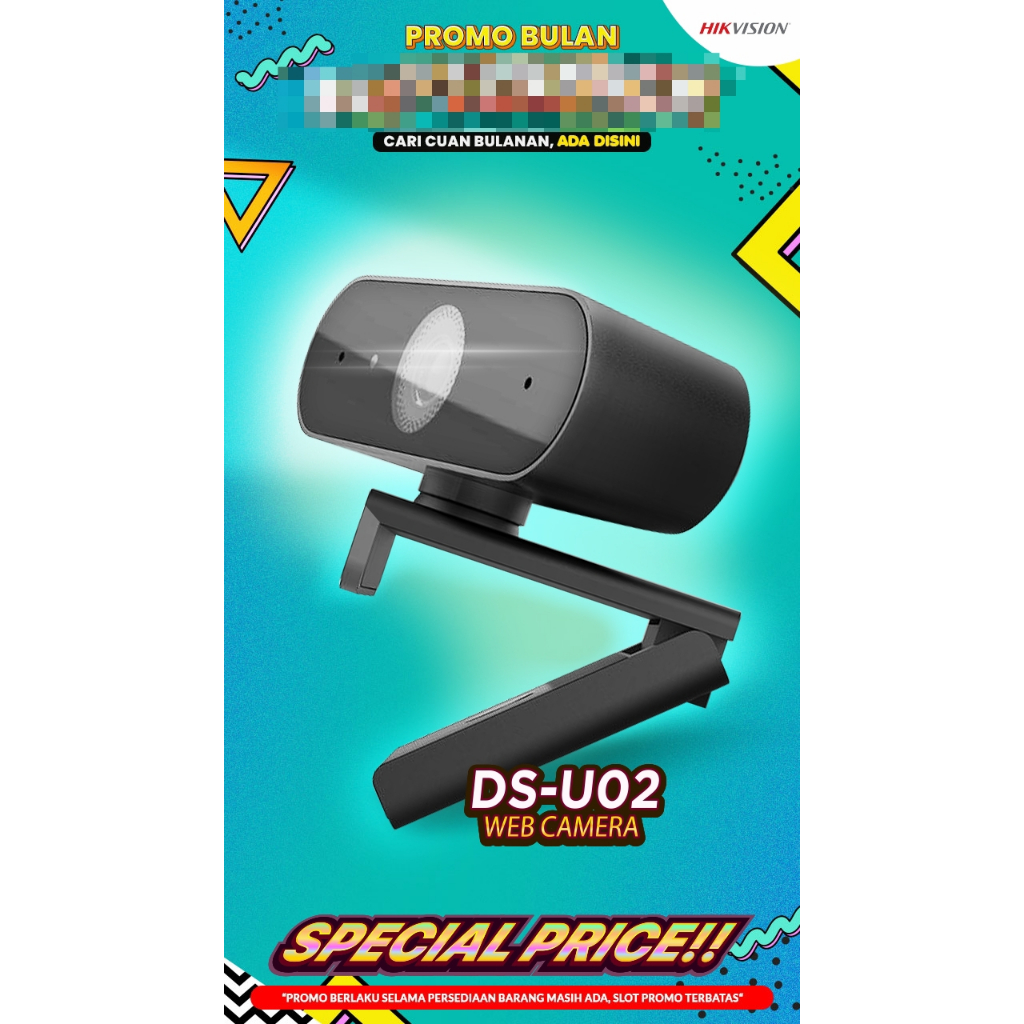 [C-ACC] HIKVISION DS-U02 WEBCAM HIKVISION 2MP MIC GARANSI RESMI