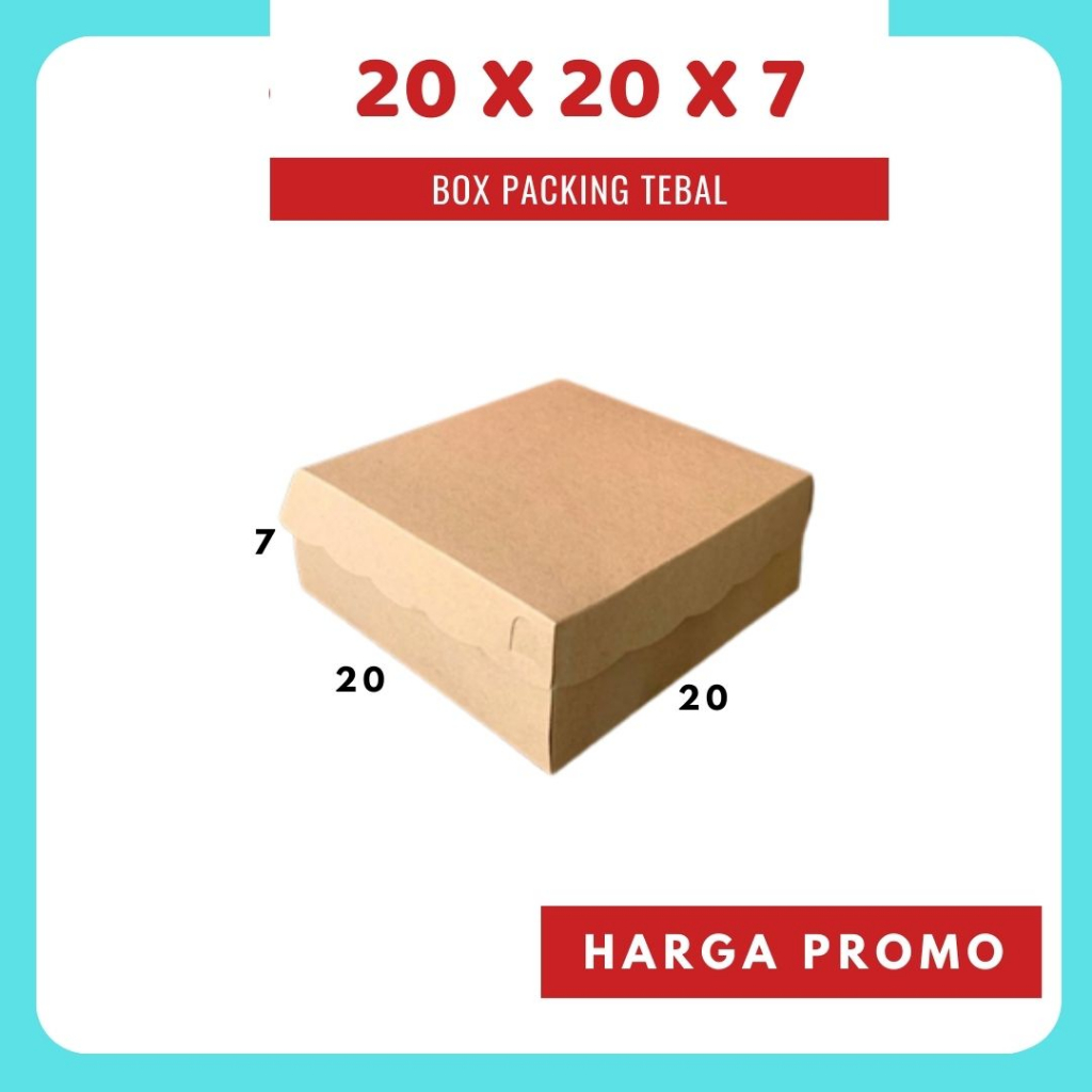 

Kardus Nasi Renda R10K 20x20x7 Box Dus Packing Kotak Kemasan Karton Hajatan Snack