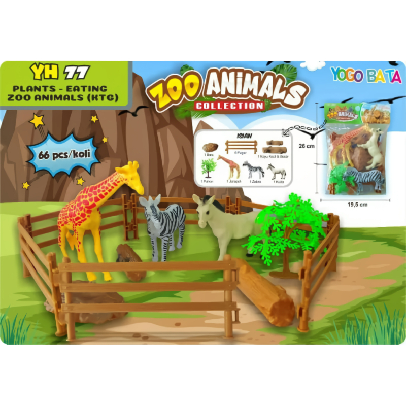 YH73 YH77 MAINAN MINIATUR HEWAN TERNAK KANDANG PETERNAKAN AYAM KELINCI KAMBING SAPI DOMBA ANIMALS FA